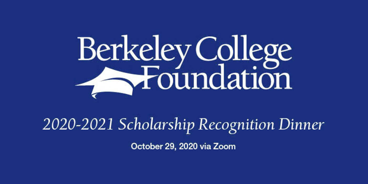 2020-2021 Scholarship recognition dinner via Zoom banner