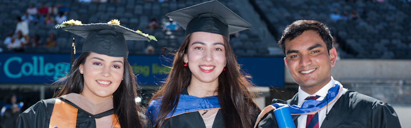Berkeley College Graduates in a commencement ceremony 